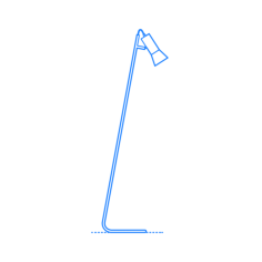 Furniture Floor Lamps Torch Floor Lamp Vinyl Svg File, Free Vectors File